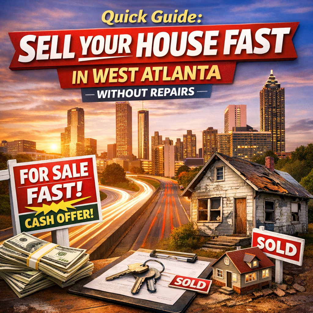 Guidebook on how to sell a house fast in West Atlanta with cash offers, no repairs needed.
