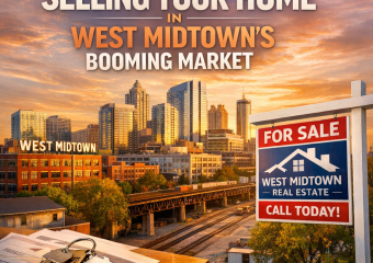 Graph illustrating rising real estate values in West Midtown.